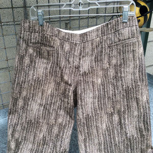 QL2 Womens Brown Pattern Pants Italy 46, U.S. 10...C1124